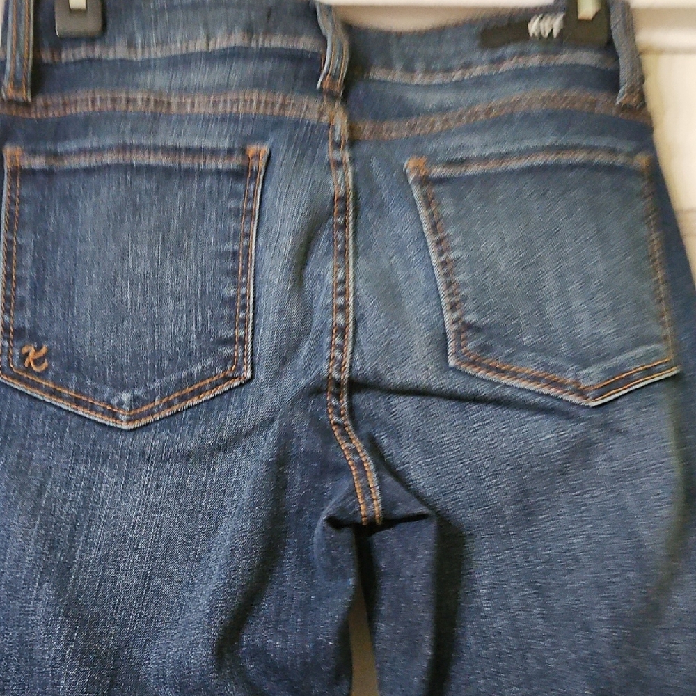 Kut from the Kloth Women's Indigo Straight Leg Jeans - Picture 5 of 8